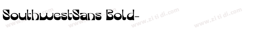 SouthwestSans Bold字体转换